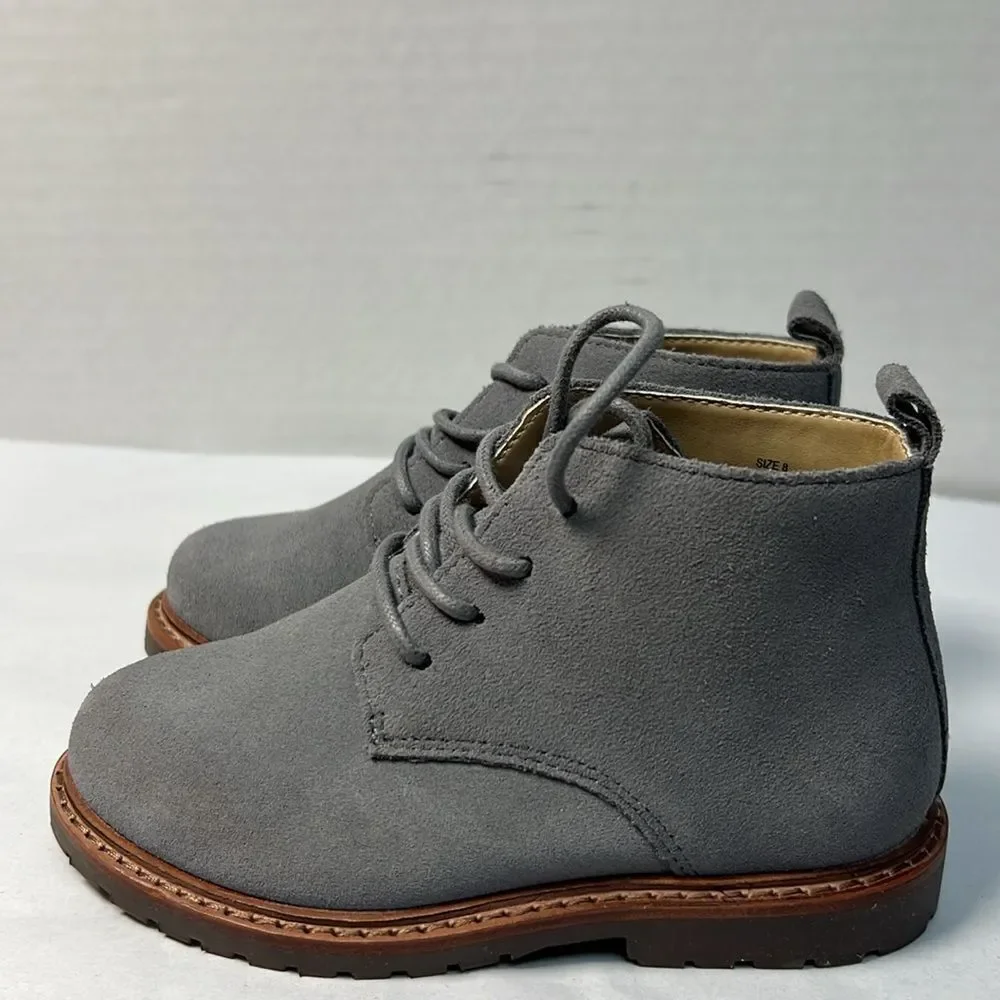 Janie and Jack 100048269 Boy Magic castle Blue Suede boots NWT size 8